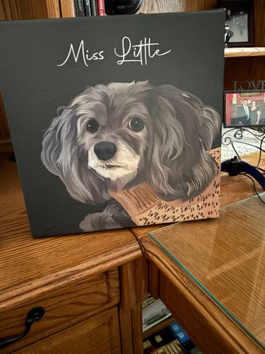 Customer photo review of Pet Art Canvas Wrap