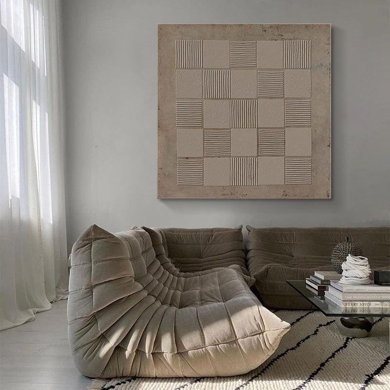 Customer photo review of Wabi-Sabi Minimalist Geometric Wall Art - Timeless Rhythm
