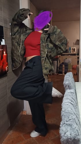 Customer photo review of Omirad Camo Varsity Zip Hoodie