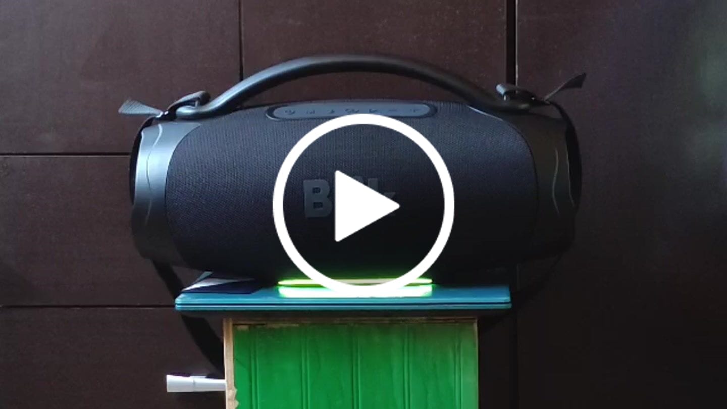 Customer video review of Parlante Bluetooth Portátil Blik Powerbass120 120W 8 Hrs