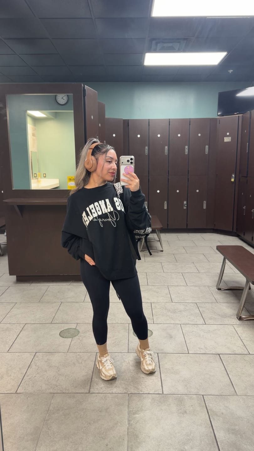 Customer photo review of W563 Varsity Crewneck