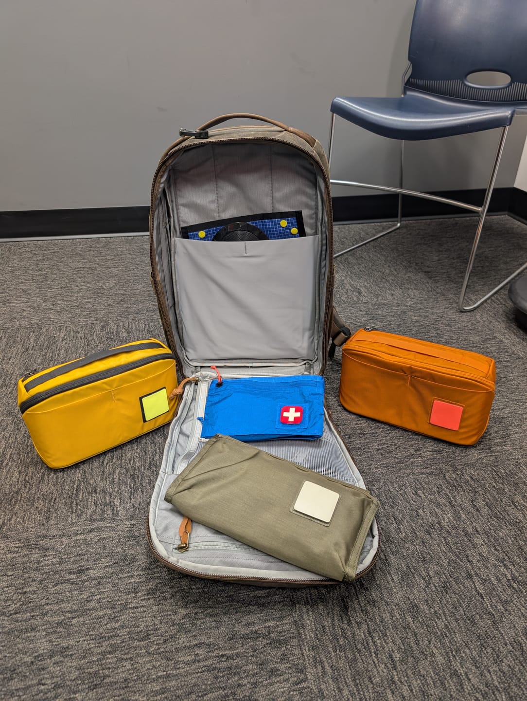 Customer photo review of CIVIC Travel Bag - Waxed Canvas