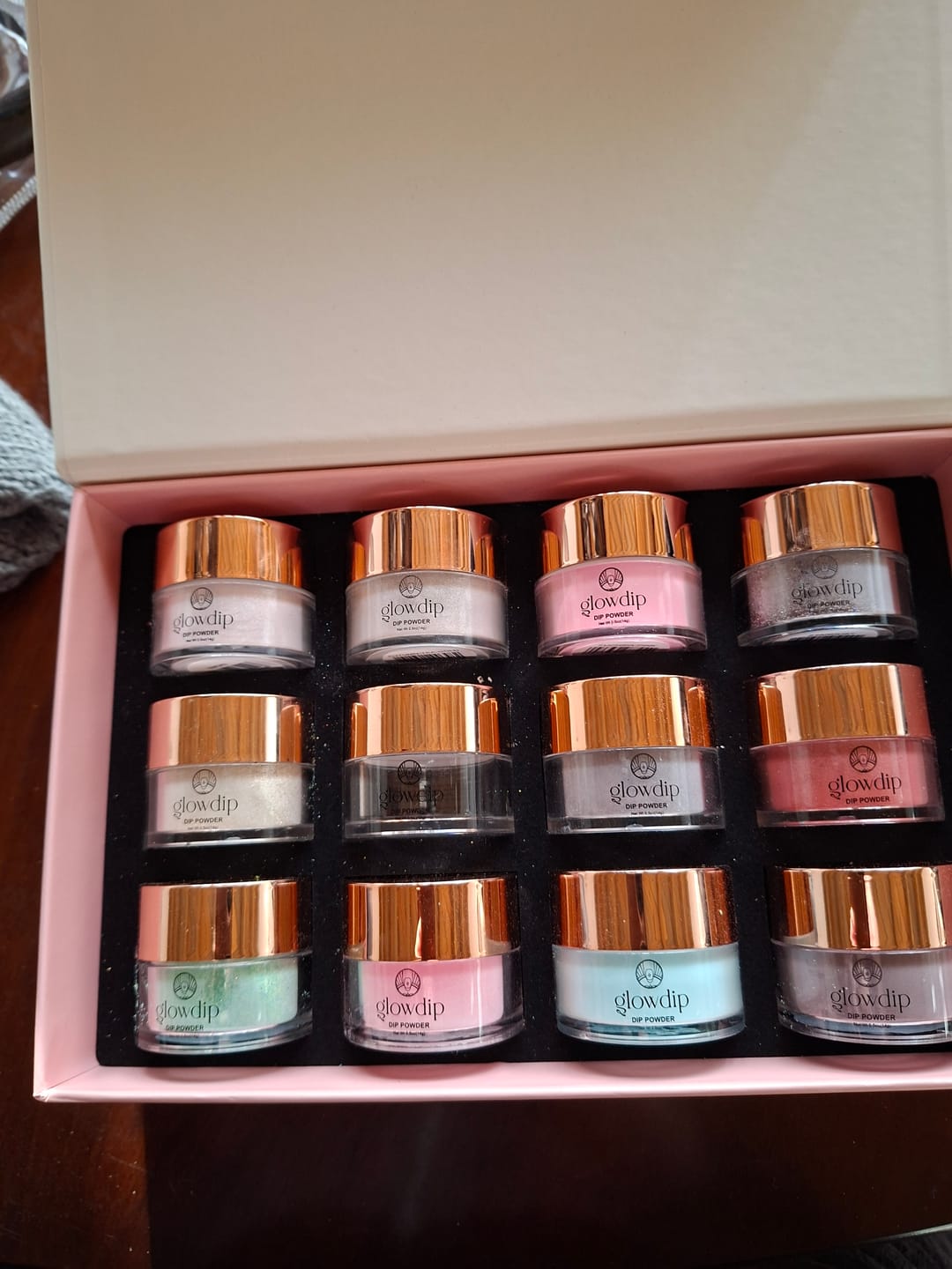 Customer photo review of Sweet Pink Bling Dipping Powder