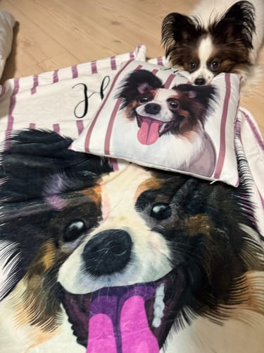 Customer photo review of Petcanva©オーダーメイド ペット似顔絵【3点セット】