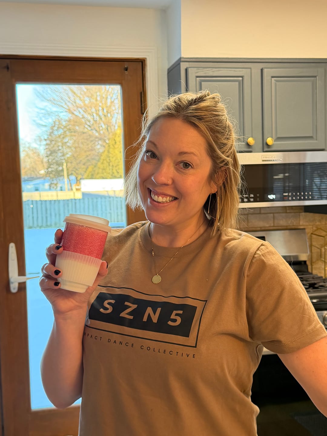 Customer photo review of Coral Pink Cup 12oz