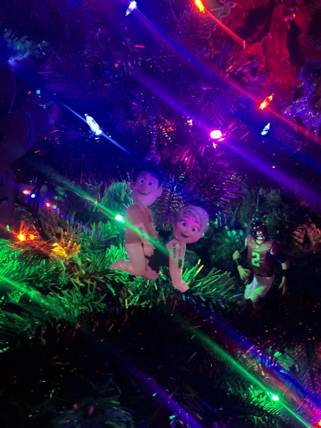 Customer photo review of Naughty Personalized Couple Ornament - Gifts For Couple