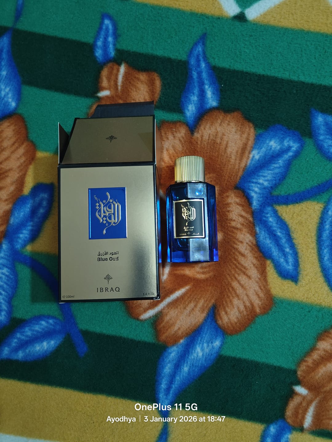 Customer photo review of Ibraheem Al Qurashi Blue Oud Eau De Parfum For Unisex