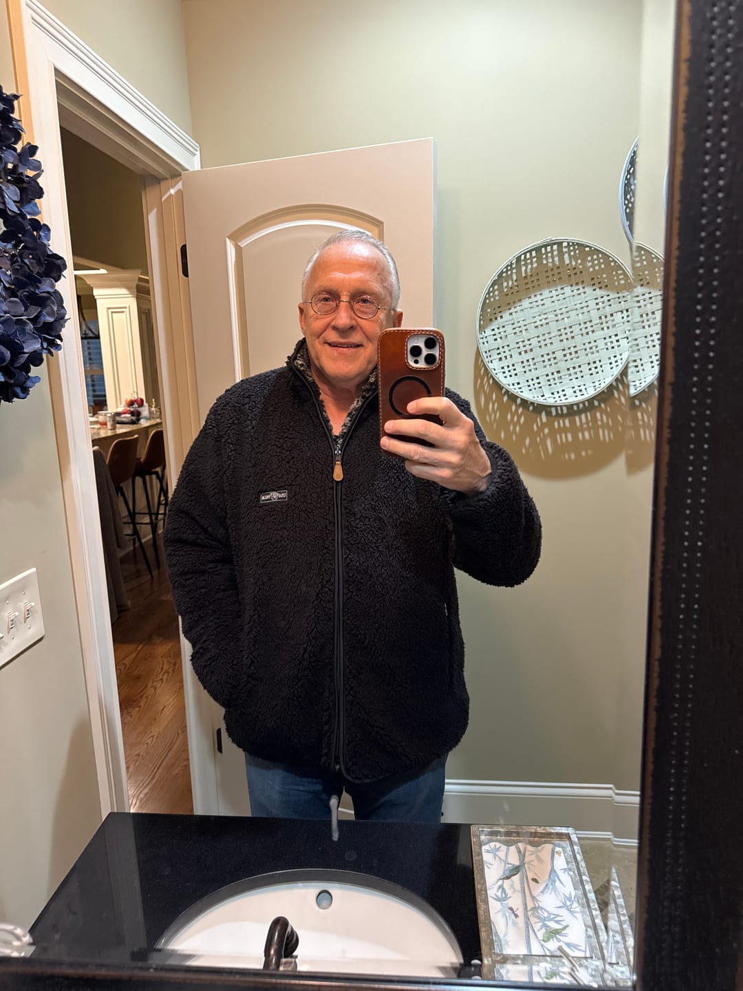 Customer photo review of Reversible Double Sherpa Full Zip