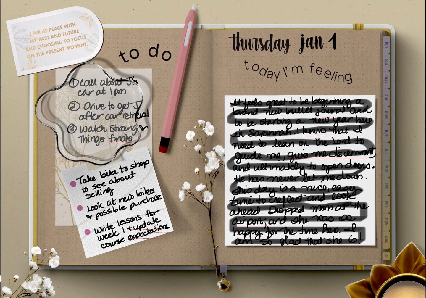 Customer photo review of Digital Bullet Journal - Soft Glow