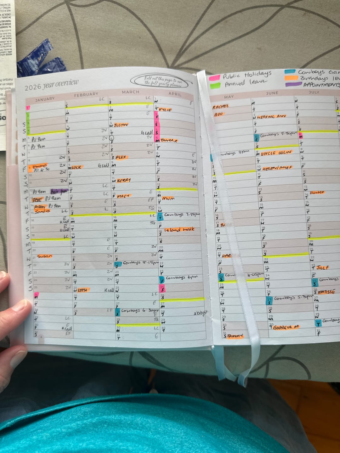 Customer photo review of 2026 Essential Planner - Blush