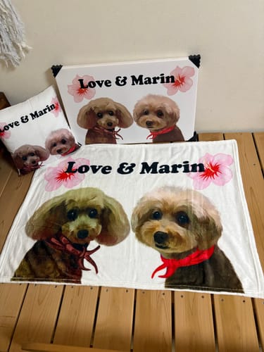 Customer photo review of Petcanva©オーダーメイド ペット似顔絵