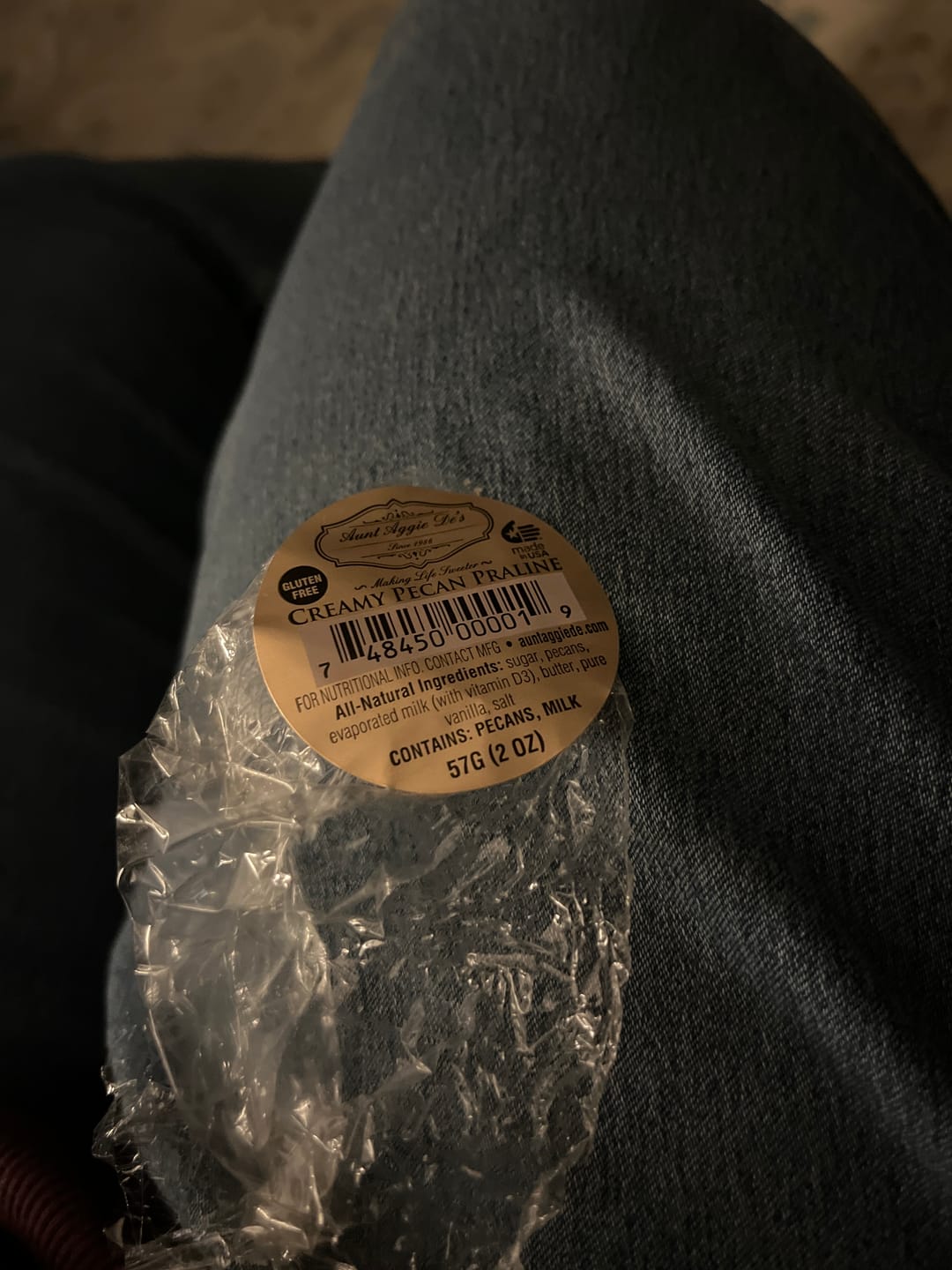 Customer photo review of Aunt Aggie De's Creamy Pecan Praline