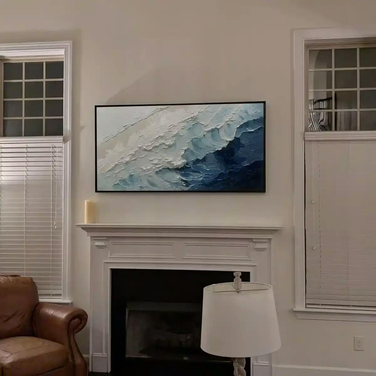 Customer photo review of Modern Ocean Waves Wall Art - Deepshore