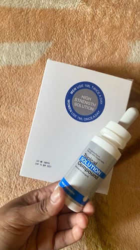 Customer photo review of Minoxidil High Strength (5%) SOLUTION, 3x60ml pack