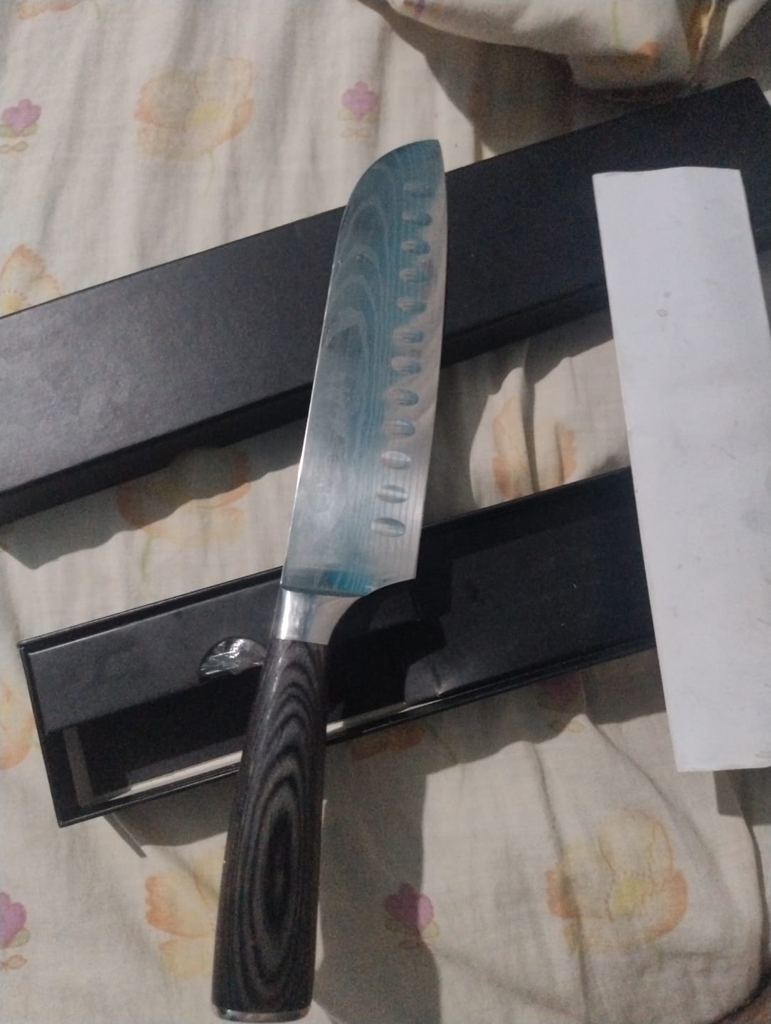 Customer photo review of Cuchillo Santoku Sakura Pro Stainless Steel Black Ébano 30 Cms