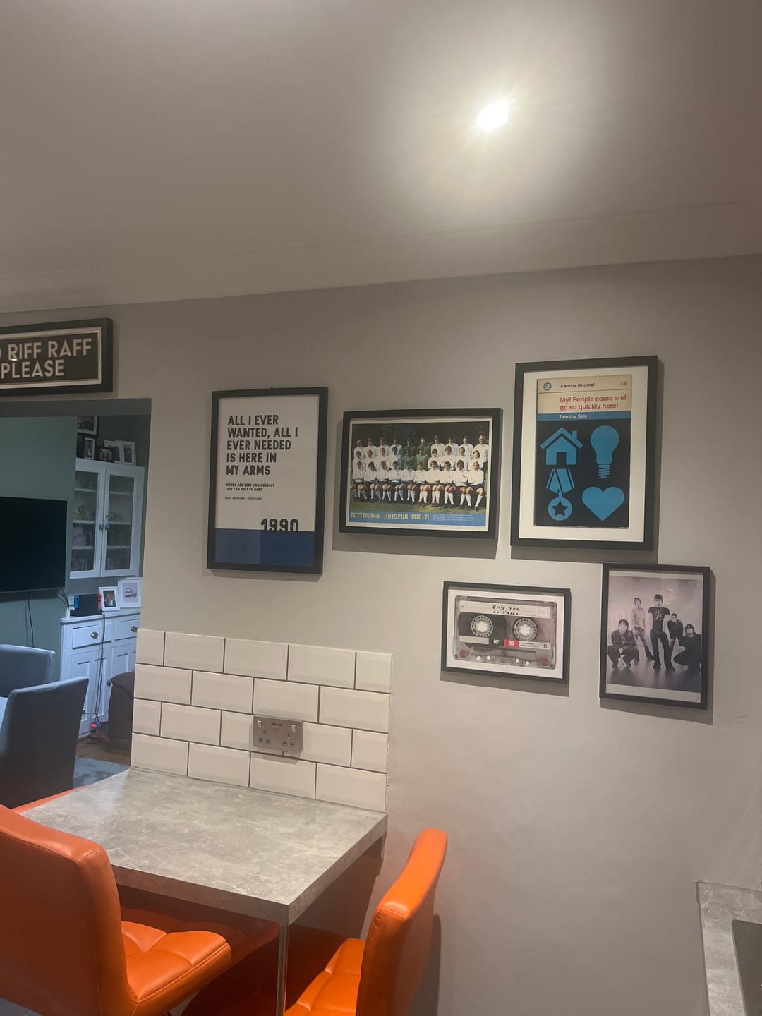 Customer photo review of Personalised Retro Mixtape Print