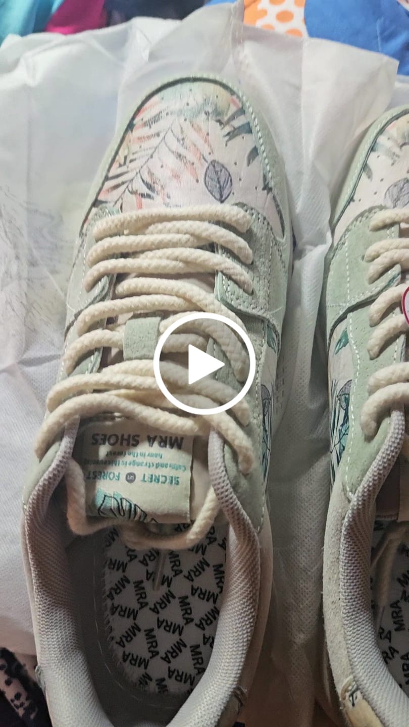 Customer video review of Verdant Impression, Watercolor Sneakers