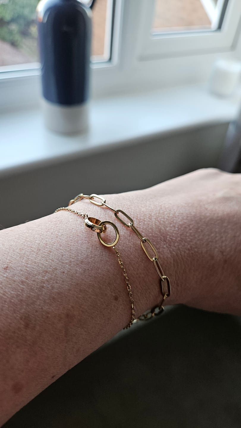 Customer photo review of Paperclip Bracelet