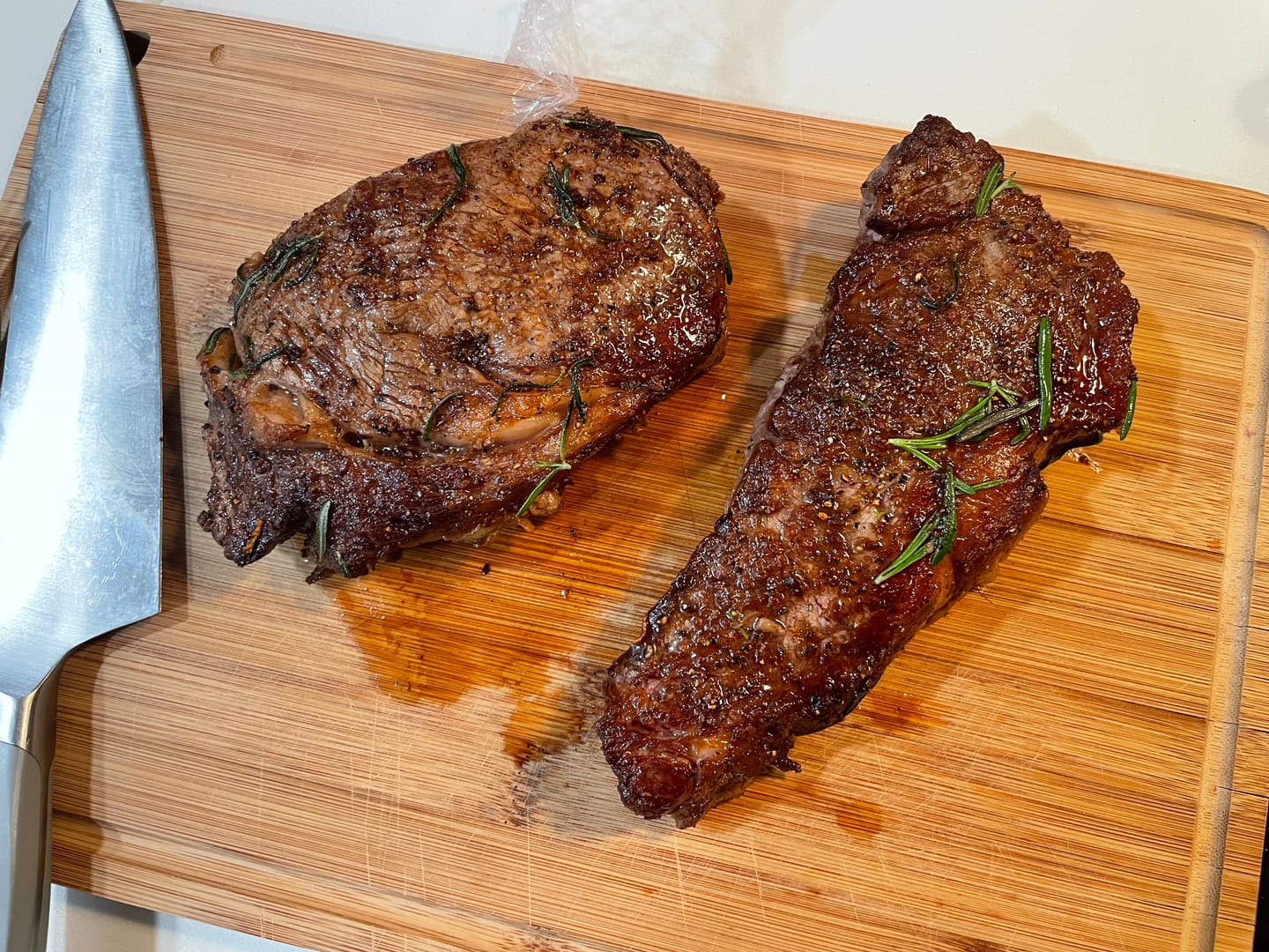 Customer photo review of USDA Choice Family Steak Pack