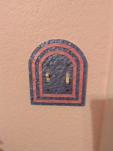 Customer photo review of Layered Archway Light Switch Cover