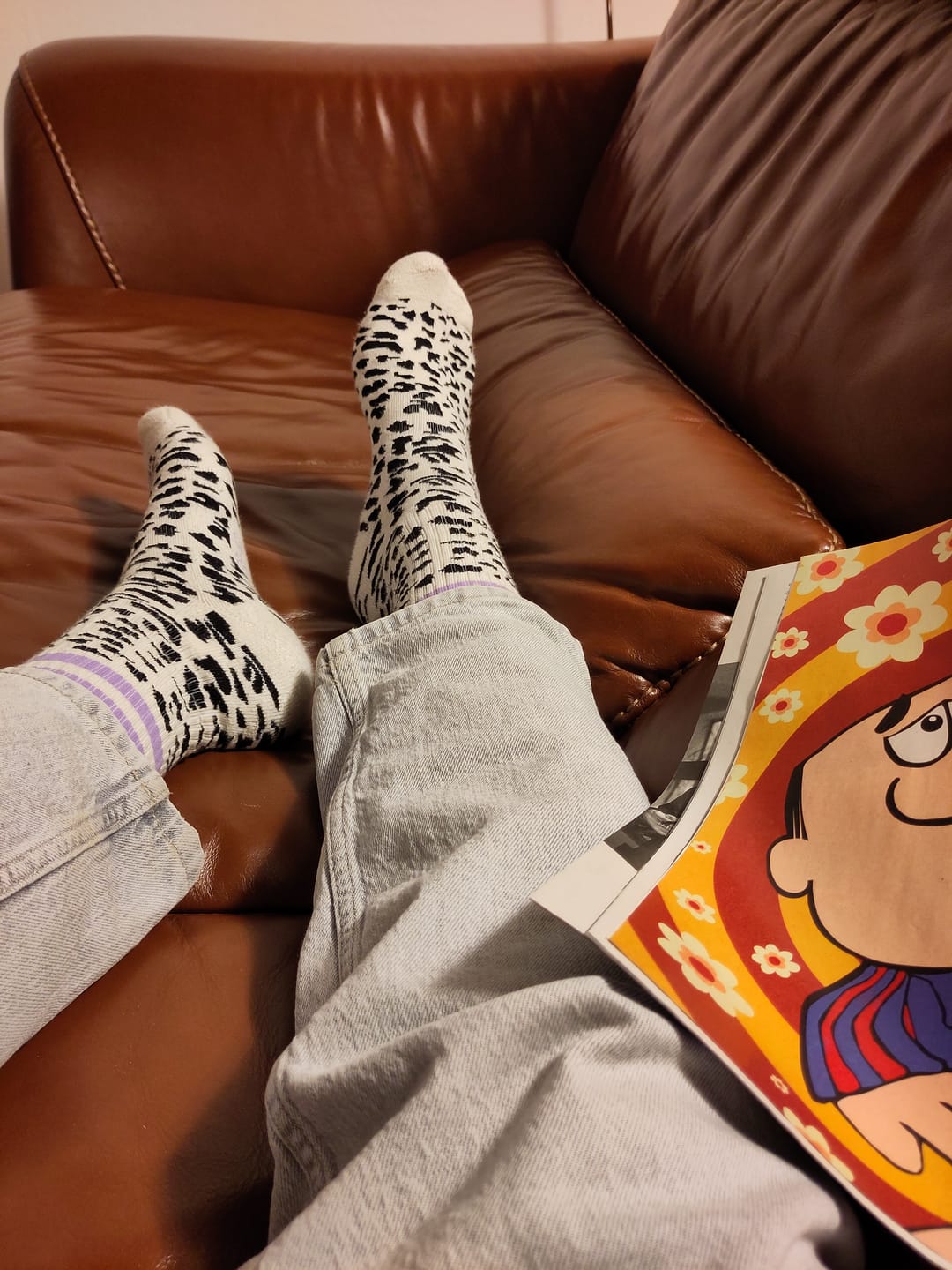 Customer photo review of AMANDA 1.0 - latte/lila