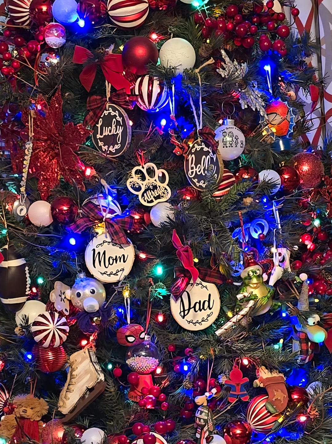 Customer photo review of Personalized Pet Christmas Ornament