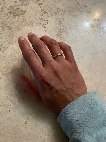Customer photo review of Anillo Aro Slim - Acero Inox.