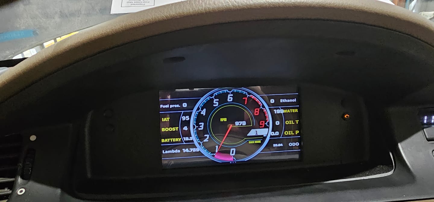 Customer photo review of PowerTune Digital Dash V5 (optional GPS)
