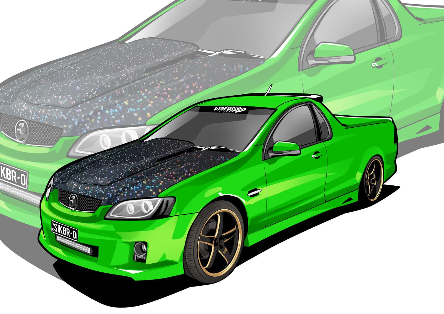 Customer photo review of Custom Vehicle Portrait | Car | Truck | Boat | Motorbike