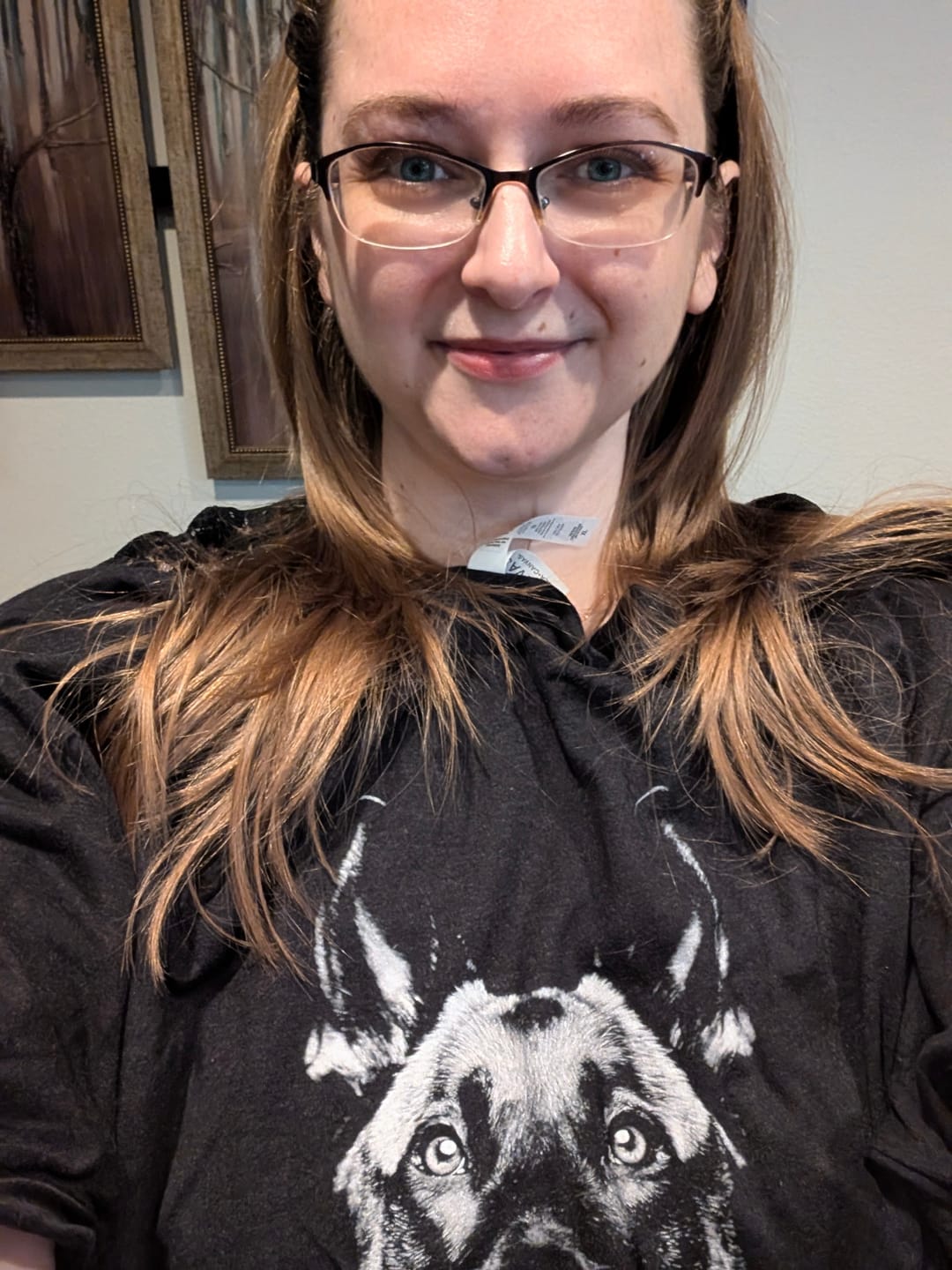 Customer photo review of Belgian Malinois Silhouette Shirt