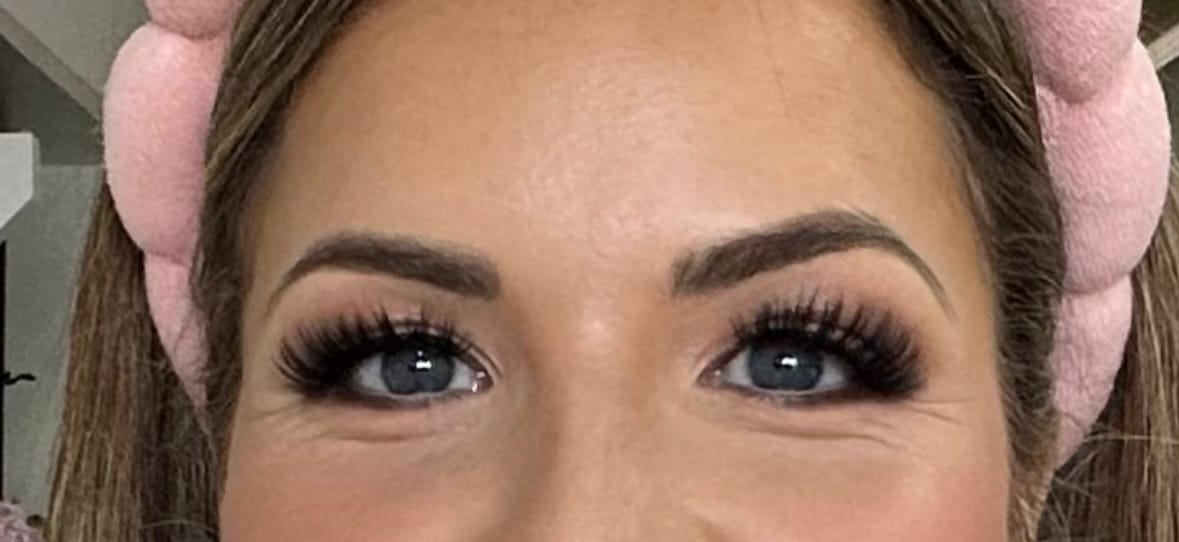 Customer photo review of Infinaluxe Pre-mapped Segment Lash Extensions – 3 x pairs