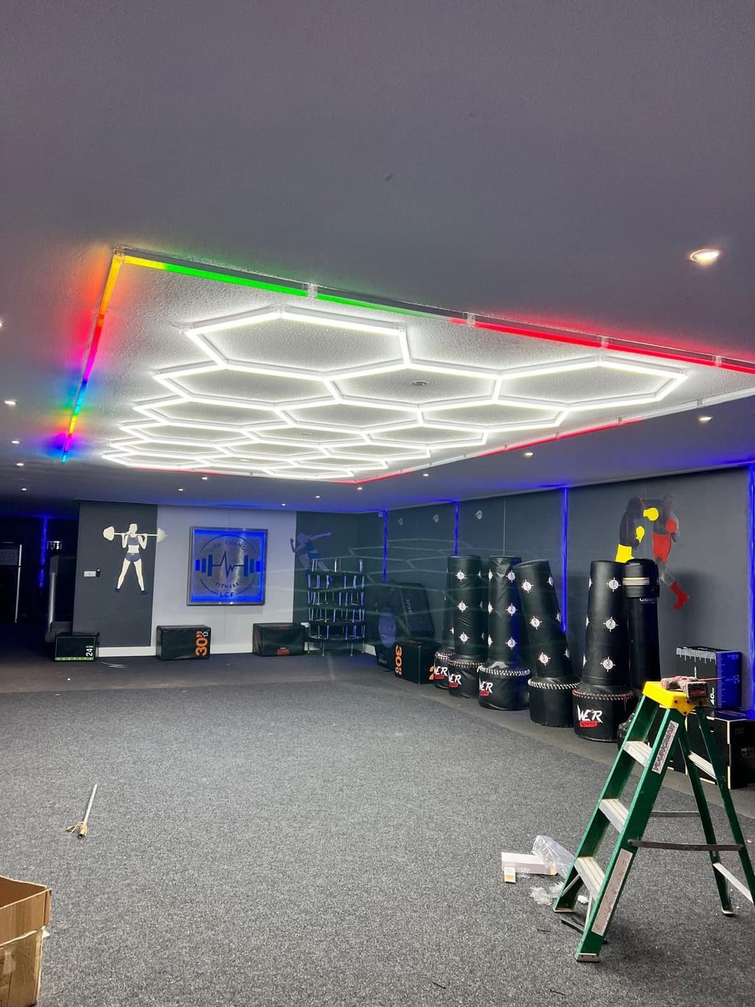 Customer photo review of Hexagon Lights 14 Grid With RGB Frame