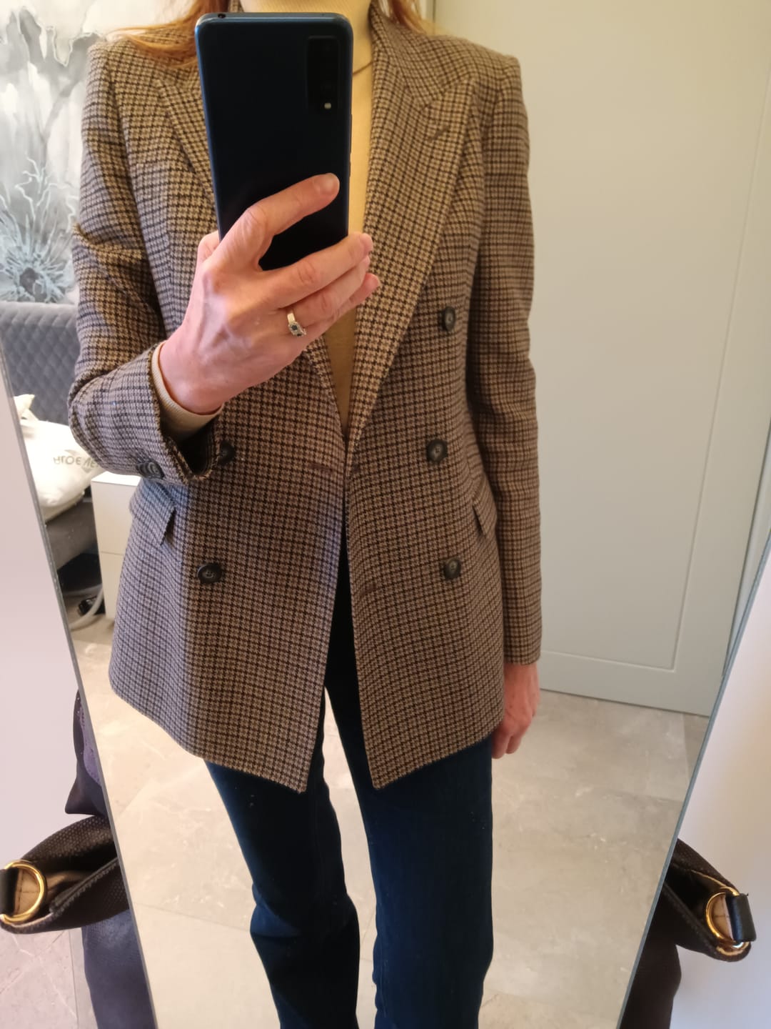 Customer photo review of Wool Double-Breasted Jacket
