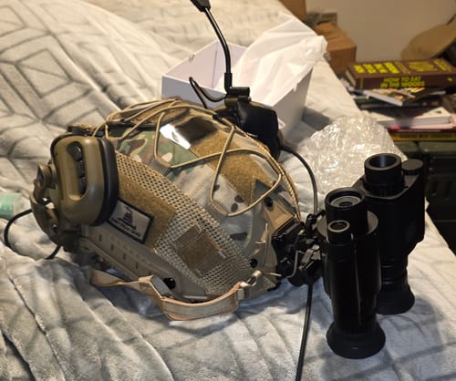 Customer photo review of [NEW] HEAT & VIPER 4.0 Thermal Night Vision Goggle Bridge Combo