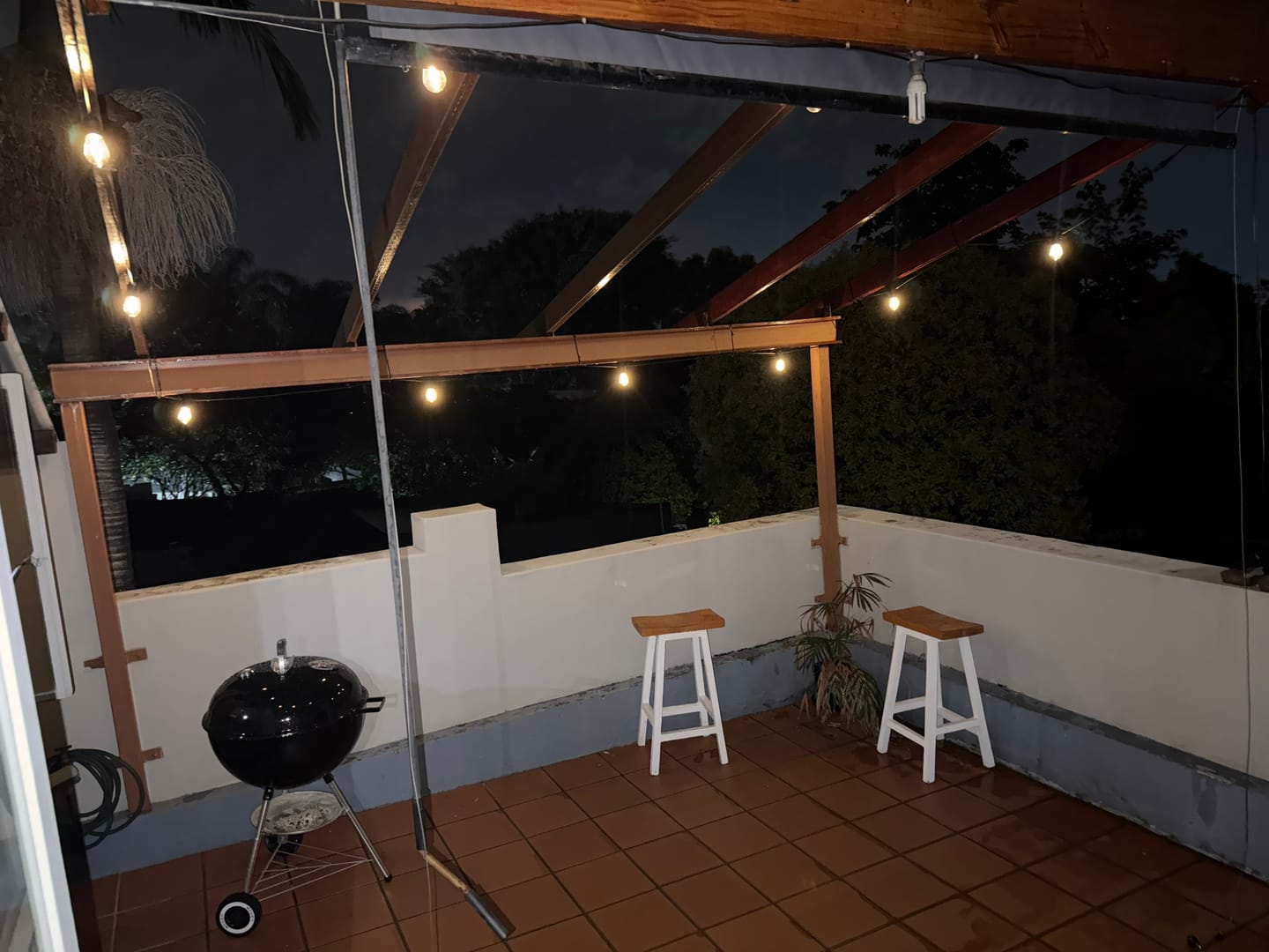 Customer photo review of Solar Festoon Bulb String Lights