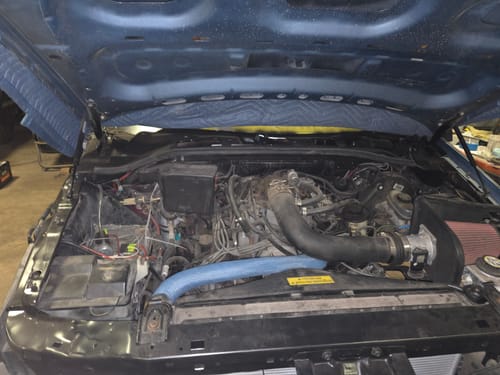 Customer photo review of Upper Radiator Hose Skin Kit -Carbon Fiber/Kevlar