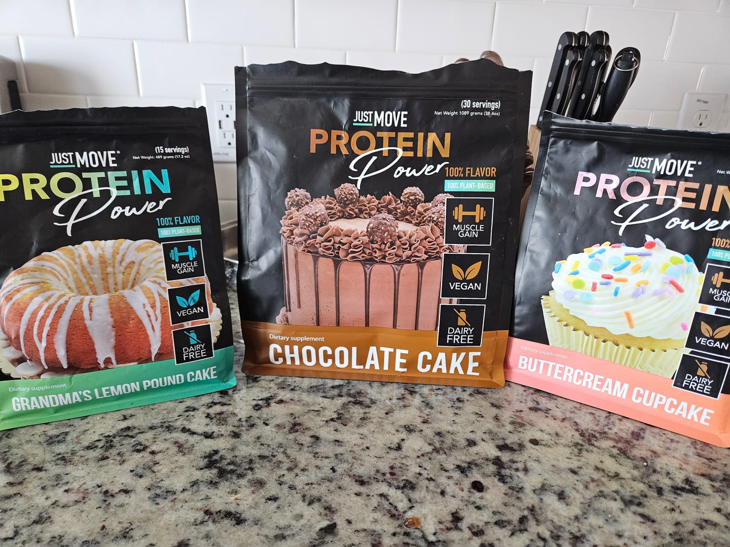 Customer photo review of Chocolate Cake Protein