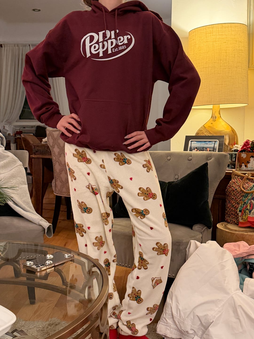 Customer photo review of Retro Soda Inspired Sweatshirt – Pepper Est. 1885 Vintage Graphic Pullover