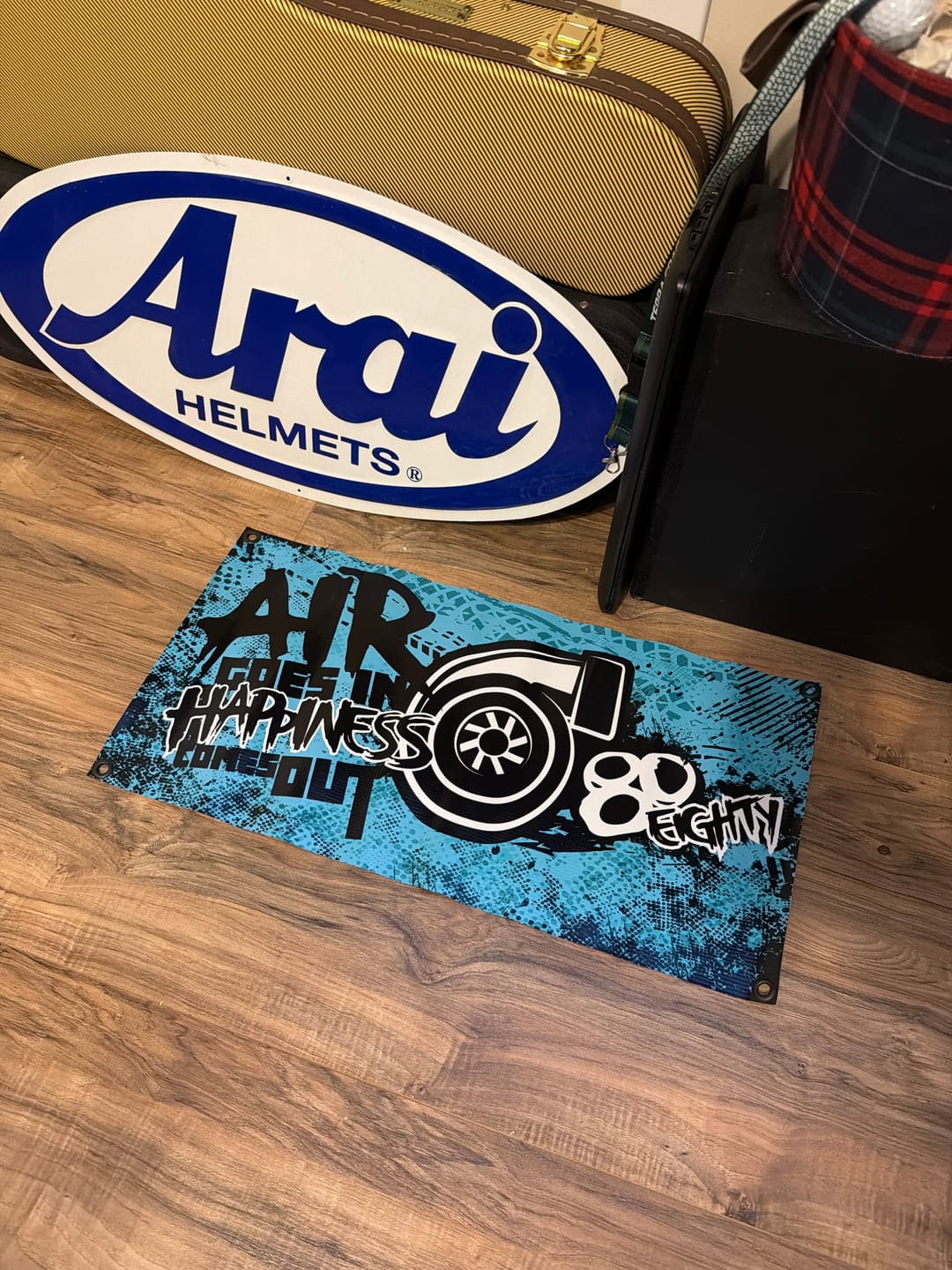 Customer photo review of 80Eighty® Air & Happiness Banner - Blue