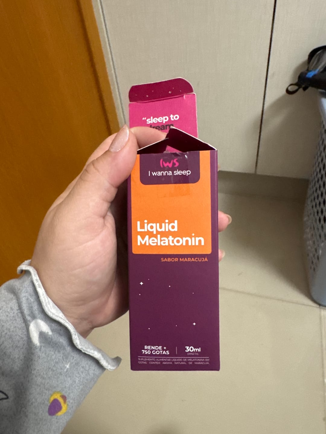 Customer photo review of BRINDE | Melatonina Líquida IWS 30ml Maracujá