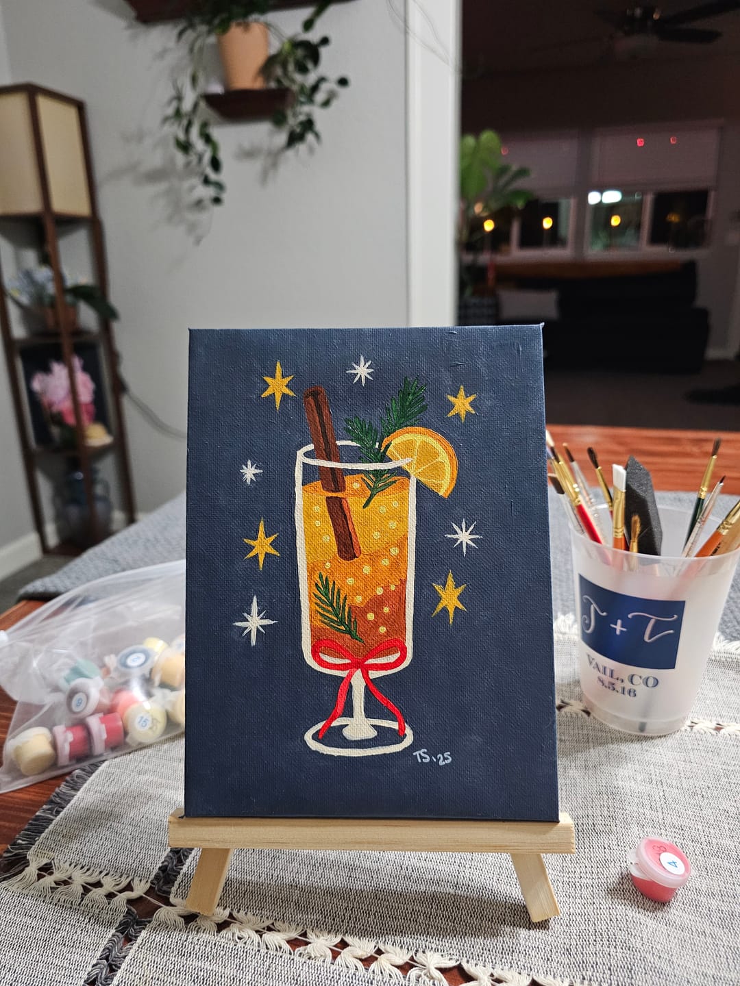 Customer photo review of 6 Mini Paintings - Classic Christmas Cocktails Set