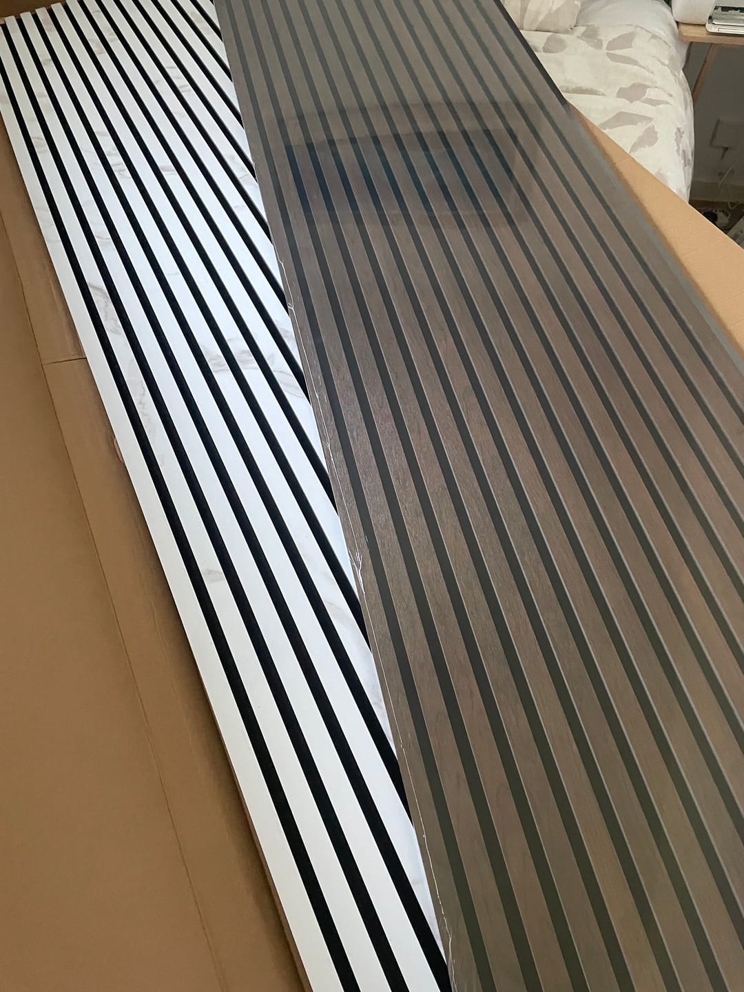 Customer photo review of Premium Acoustic Marble Wall Panel (Multiple Colours)