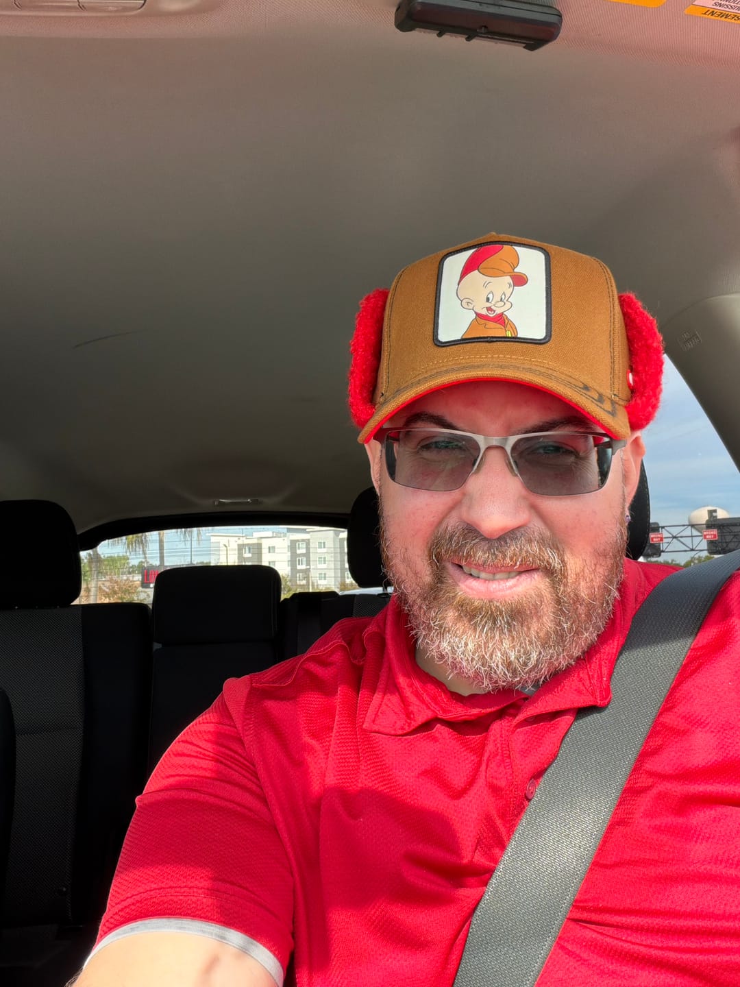 Customer photo review of OVERLORD X Looney Tunes - Elmer Fudd Ear Flaps
