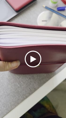 Customer video review of Refillable Folio - SALTY PLUM