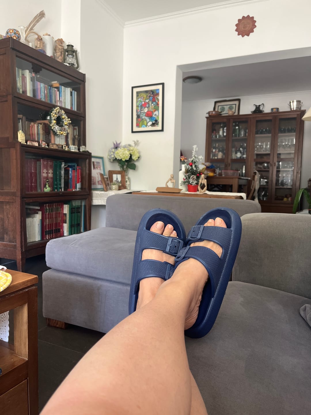 Customer photo review of Chanclas FUCSIA