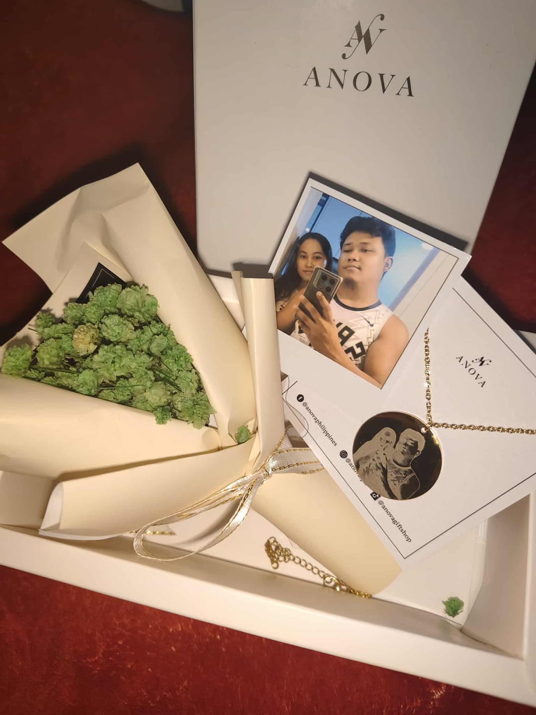 Customer photo review of Portrait Necklace