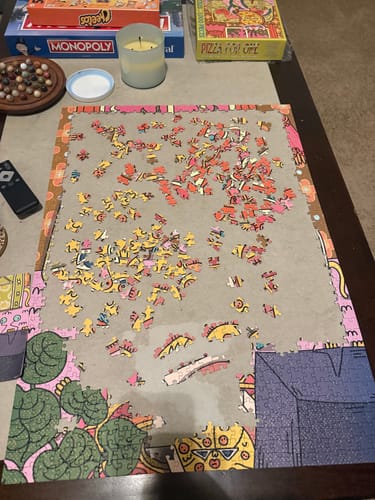Customer photo review of Pizza For One | 1000 Piece Puzzle