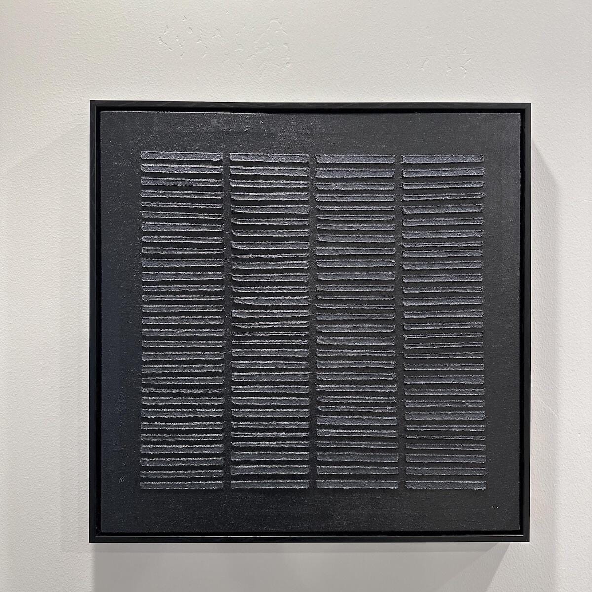Customer photo review of Wabi-Sabi Geometric Textured Painting - Weathered Grid