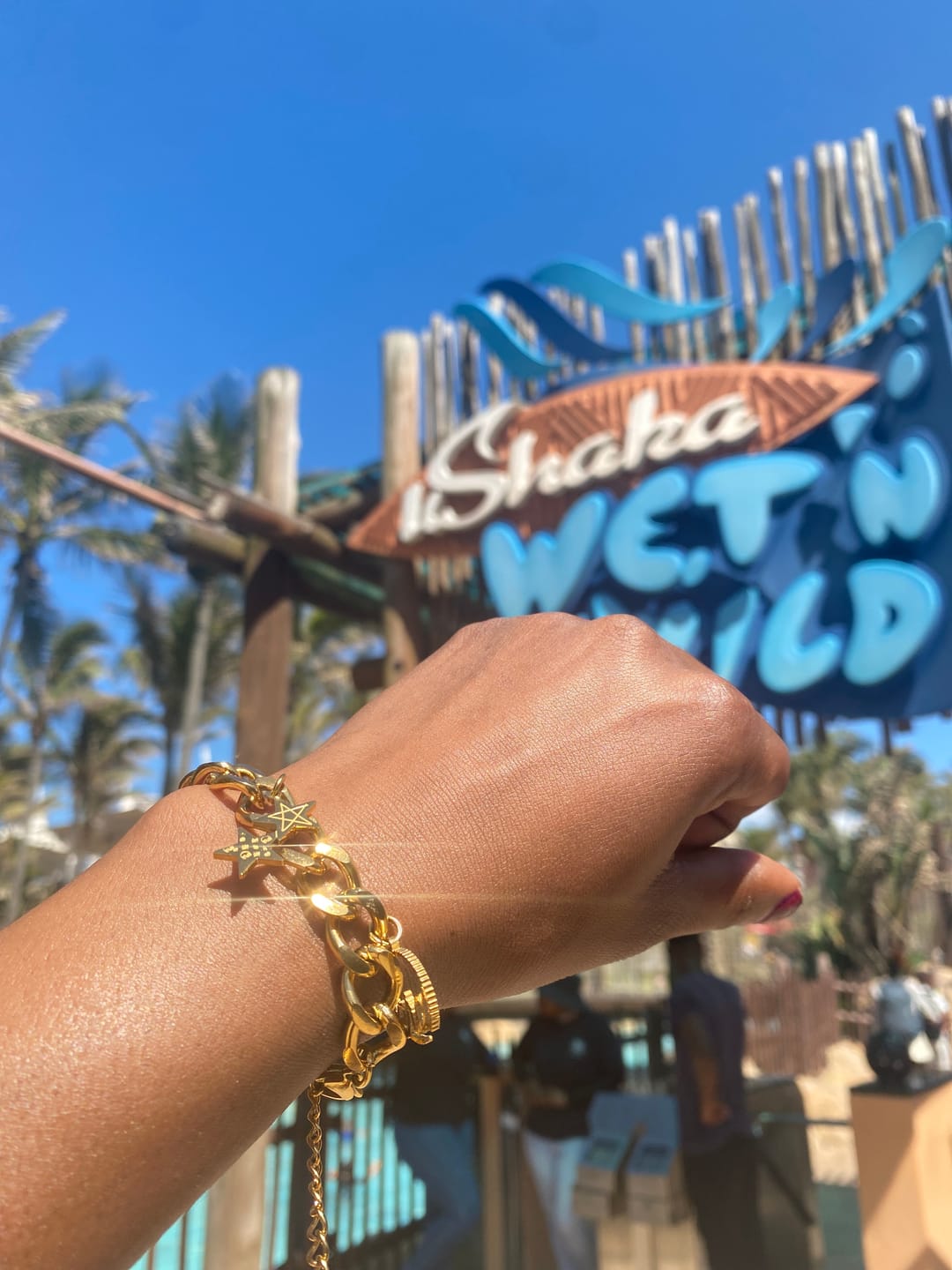 Customer photo review of Gold Era Charm Bracelet & Necklace Set