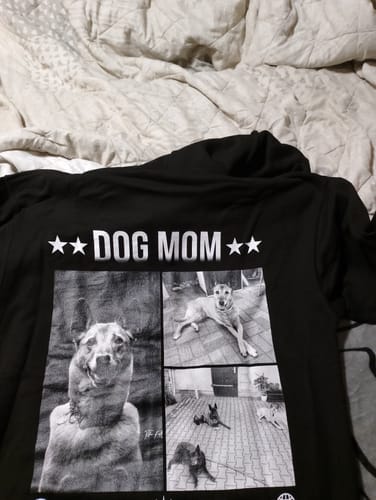 Customer photo review of DOG MOM Fotocollage - Personalisierbarer Classic Zipper Hoodie Unisex